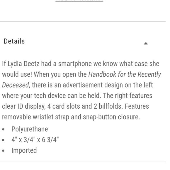 Beetlejuice Wristlet Wallet - Picture 9 of 9